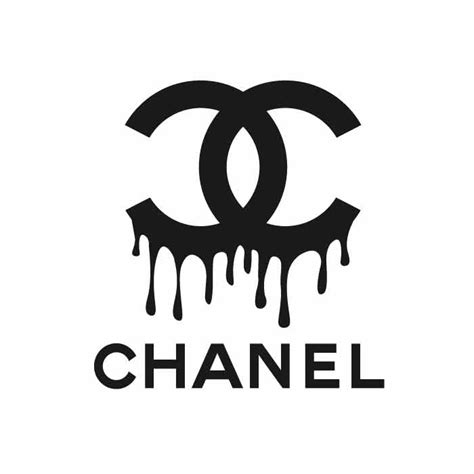 dripping chanel logo
